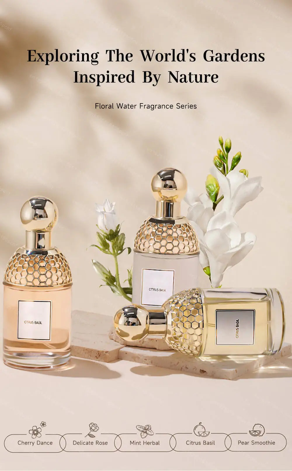 Luxury Brand Perfume Lasting Floral Scent Spray Perfumes De Mujer Pheromone Fresh Natural Parfum Femme for Date 100Ml