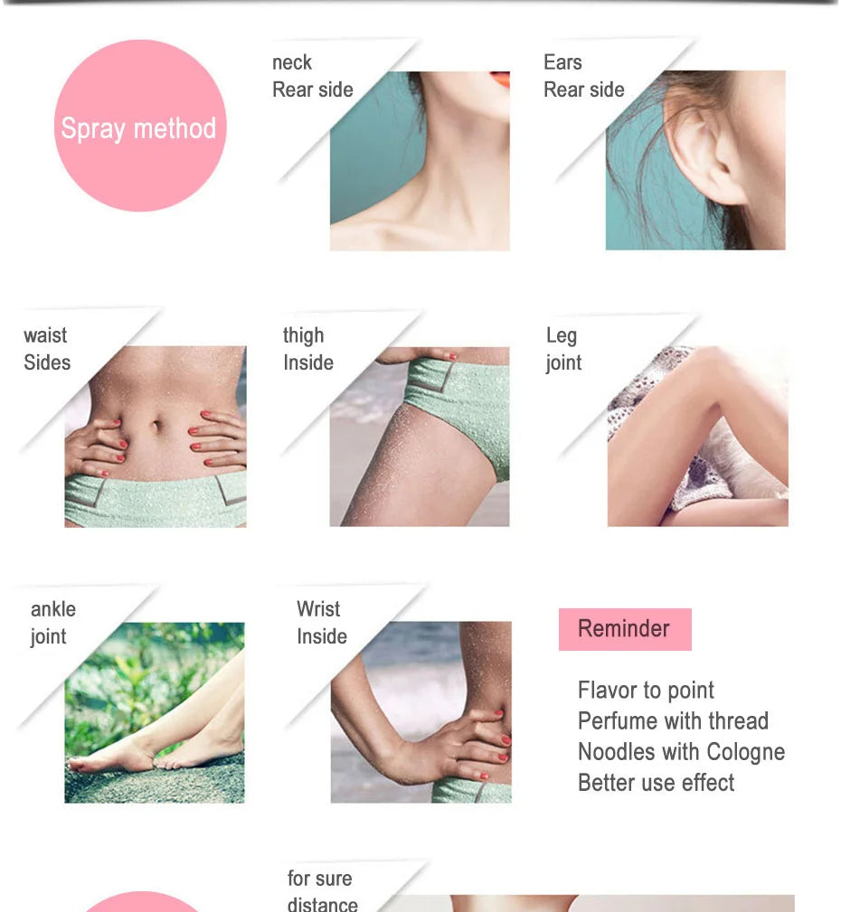 Perfume For Women Portable Female Flower Fragrance  Bottle Glass Deodorant Long Lasting Fashion Lady Fragrance Beautiful Box