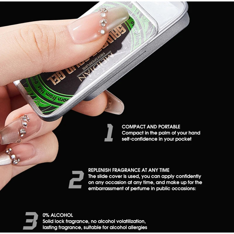 Arab Brand Perfume Unisex Long-lasting Floral Fragrance Woody Tone Portable Natural Fresh Solid Perfume Charming Date Perfume