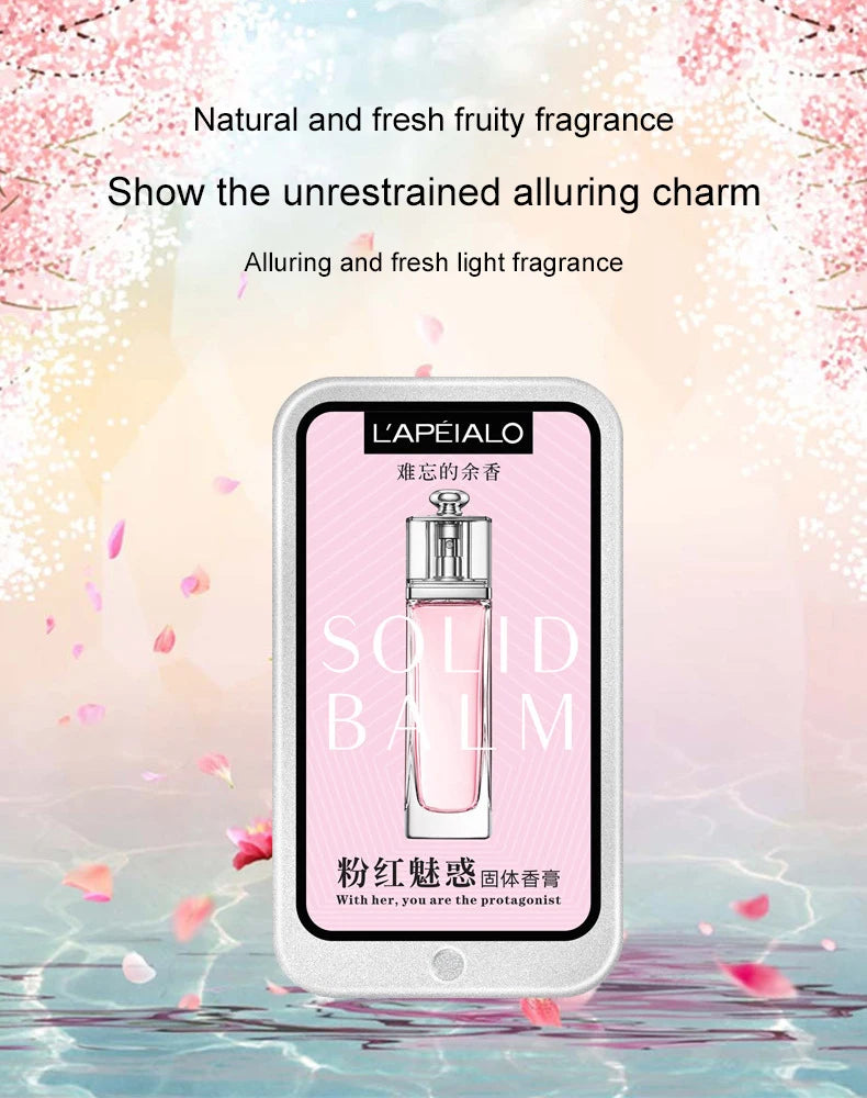 Woman Body Pheromone Perfume Solid Balm Long Lasting Fragranc Light Fragranc Portable Solid Perfume Balm