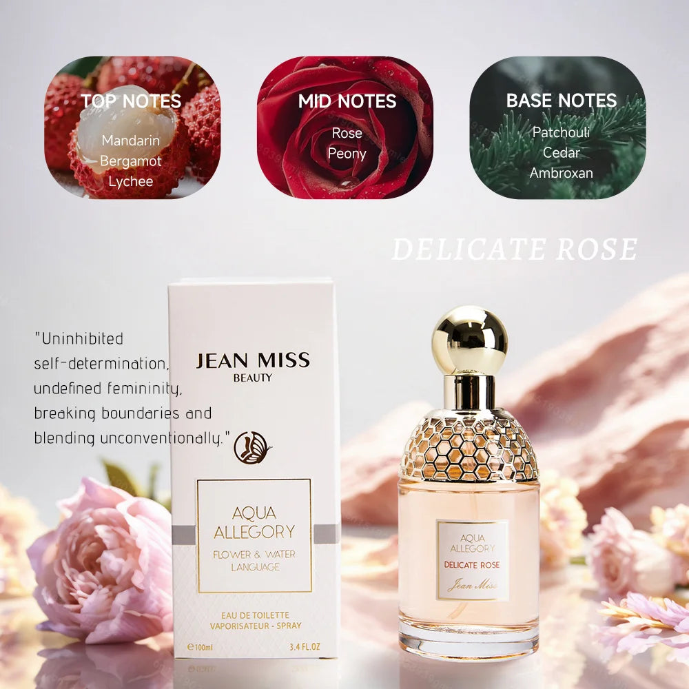 Luxury Brand Perfume Lasting Floral Scent Spray Perfumes De Mujer Pheromone Fresh Natural Parfum Femme for Date 100Ml