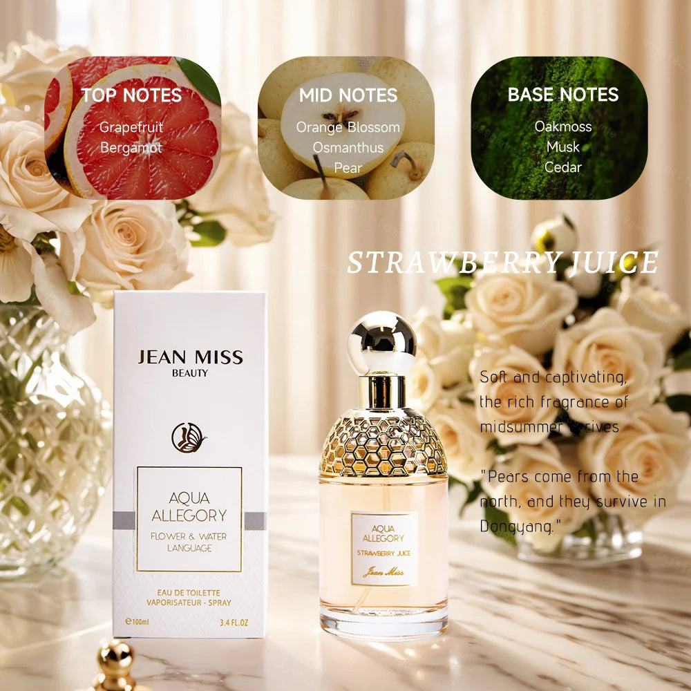 Luxury Brand Perfume Lasting Floral Scent Spray Perfumes De Mujer Pheromone Fresh Natural Parfum Femme for Date 100Ml