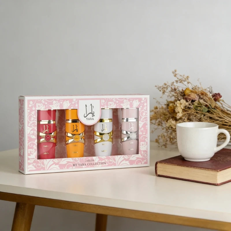 Sweet Women Perfume Gift Set 4×25ml – Floral Fruity Gourmand Long Lasting Eau De Parfum with Vanilla Musk Amber & Jasmine