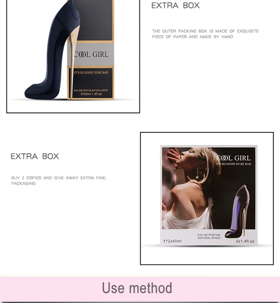 Perfume For Women Portable Female Flower Fragrance  Bottle Glass Deodorant Long Lasting Fashion Lady Fragrance Beautiful Box