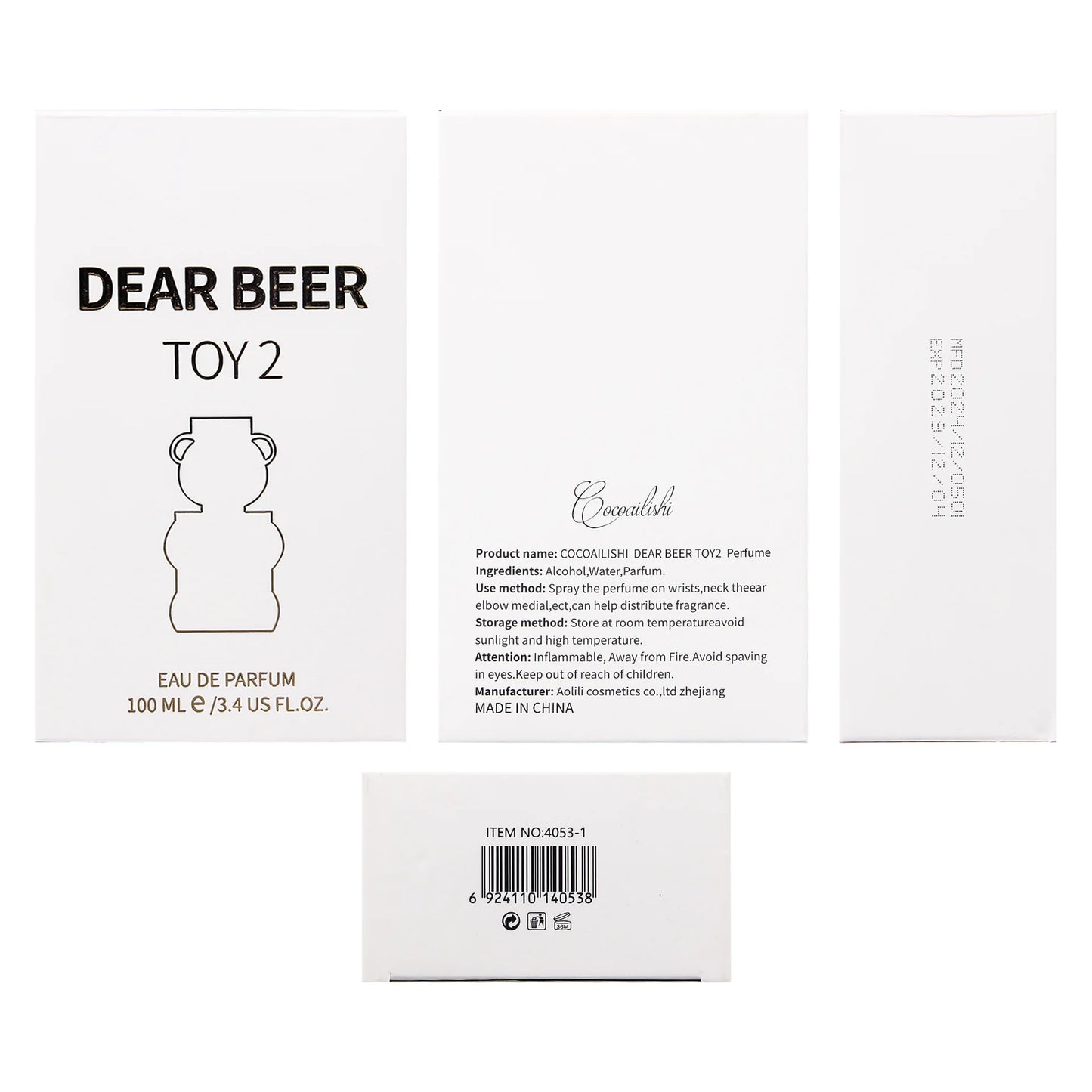 100MLTOY Classic Perfect Quality Perfumes Men Perfume Women Lasting Wood Floral Fruit Natural Taste Female Parfum Toy Fragrances