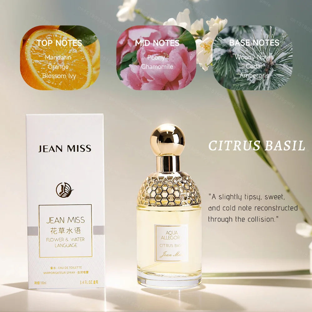 Luxury Brand Perfume Lasting Floral Scent Spray Perfumes De Mujer Pheromone Fresh Natural Parfum Femme for Date 100Ml