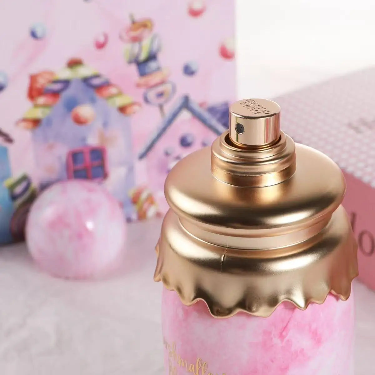 100ML Middle Eastern Arabian Cotton Candy Perfume Long-lasting Fragrance Spray with Strawberry and Cotton Candy Gourmand Notes