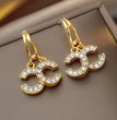 Classic and versatile Korean version internet famous new trendy earrings C letter earrings light luxury exquisite fashion