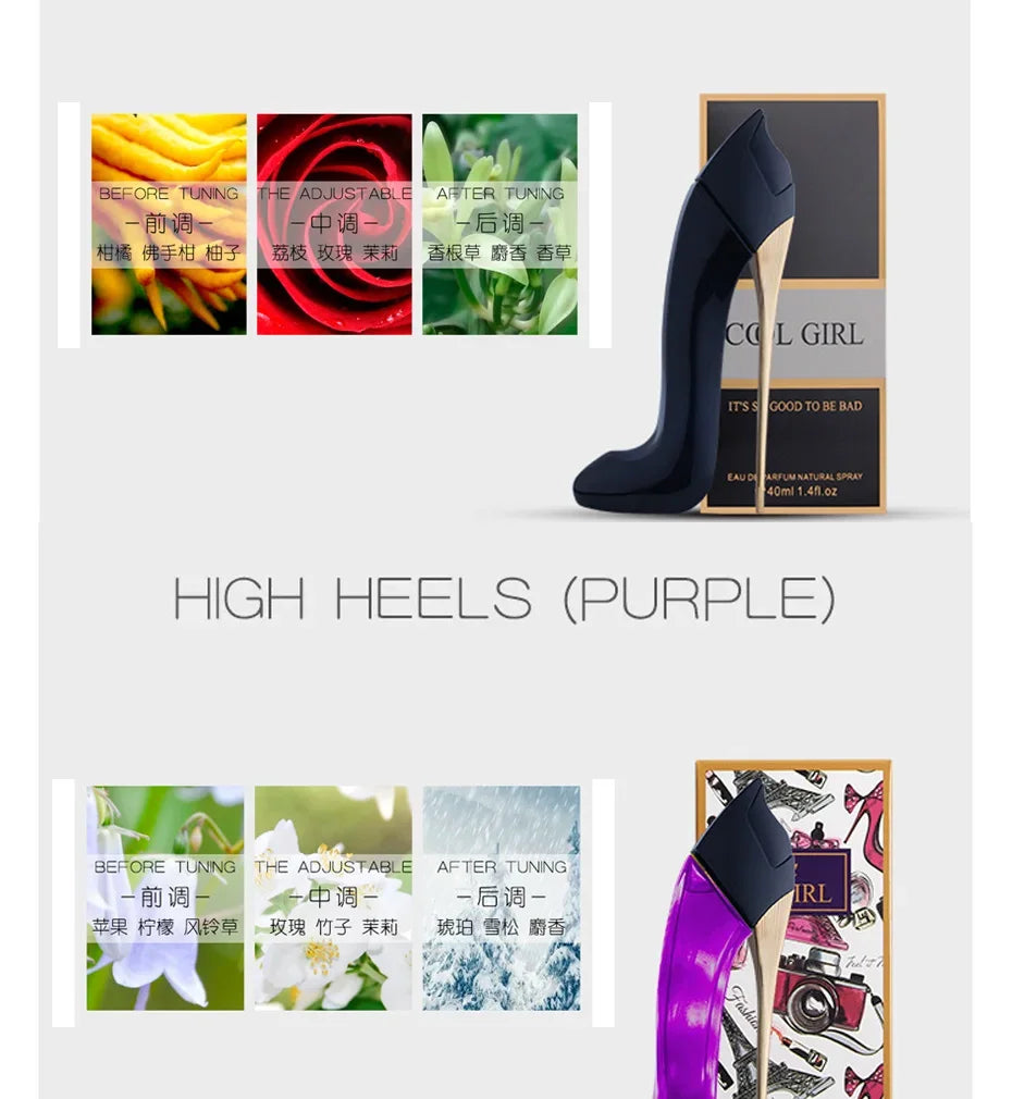 Perfume For Women Portable Female Flower Fragrance  Bottle Glass Deodorant Long Lasting Fashion Lady Fragrance Beautiful Box