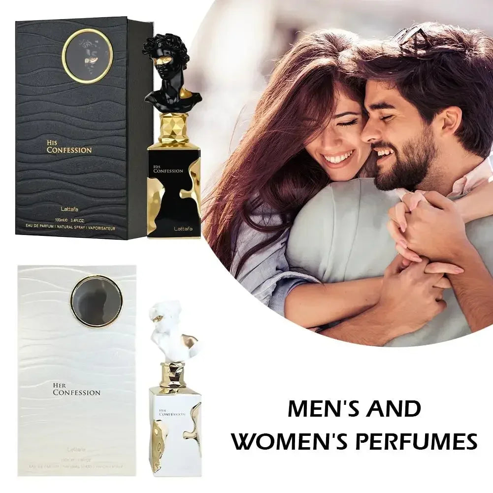 Premium Lattafa His Confession 100ml Eau De Parfum Spray Luxury Arabic Perfume Longlasting Unisex Fragrance for Men and Women
