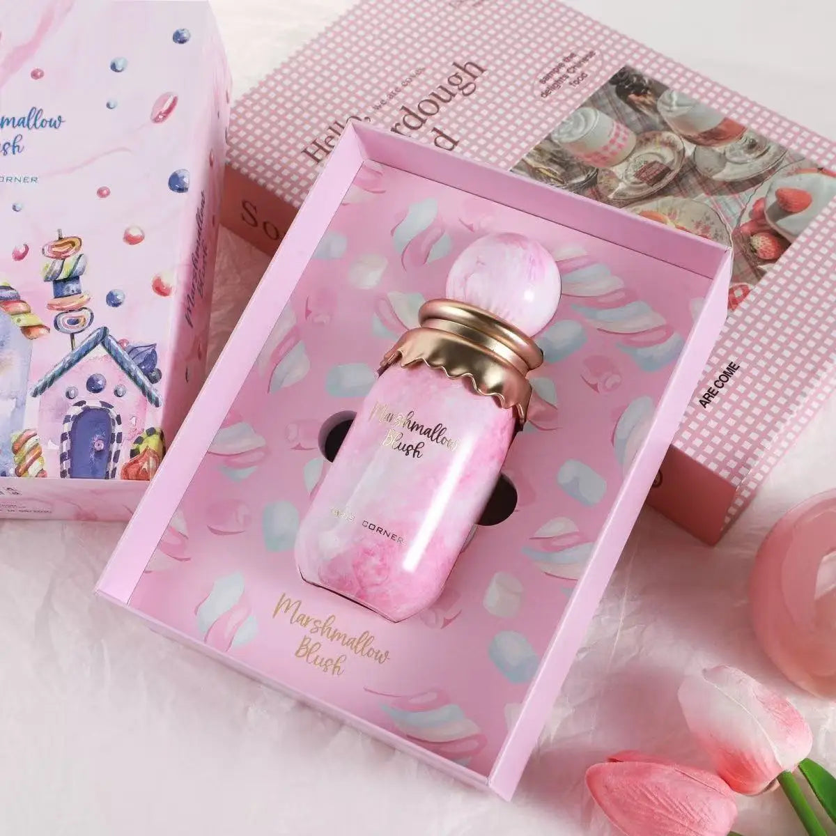 100ML Middle Eastern Arabian Cotton Candy Perfume Long-lasting Fragrance Spray with Strawberry and Cotton Candy Gourmand Notes