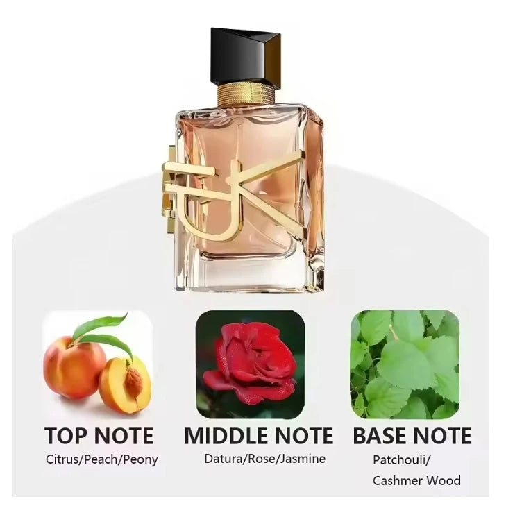 High-end floral fragrance perfume 50ml long-lasting body spray fresh and elegant suitable for women