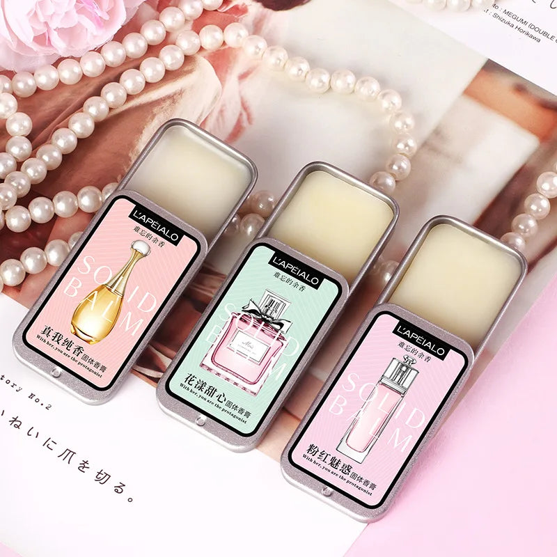 Woman Body Pheromone Perfume Solid Balm Long Lasting Fragranc Light Fragranc Portable Solid Perfume Balm
