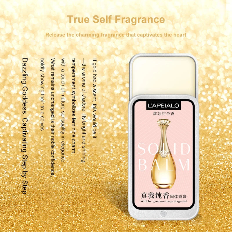 Woman Body Pheromone Perfume Solid Balm Long Lasting Fragranc Light Fragranc Portable Solid Perfume Balm
