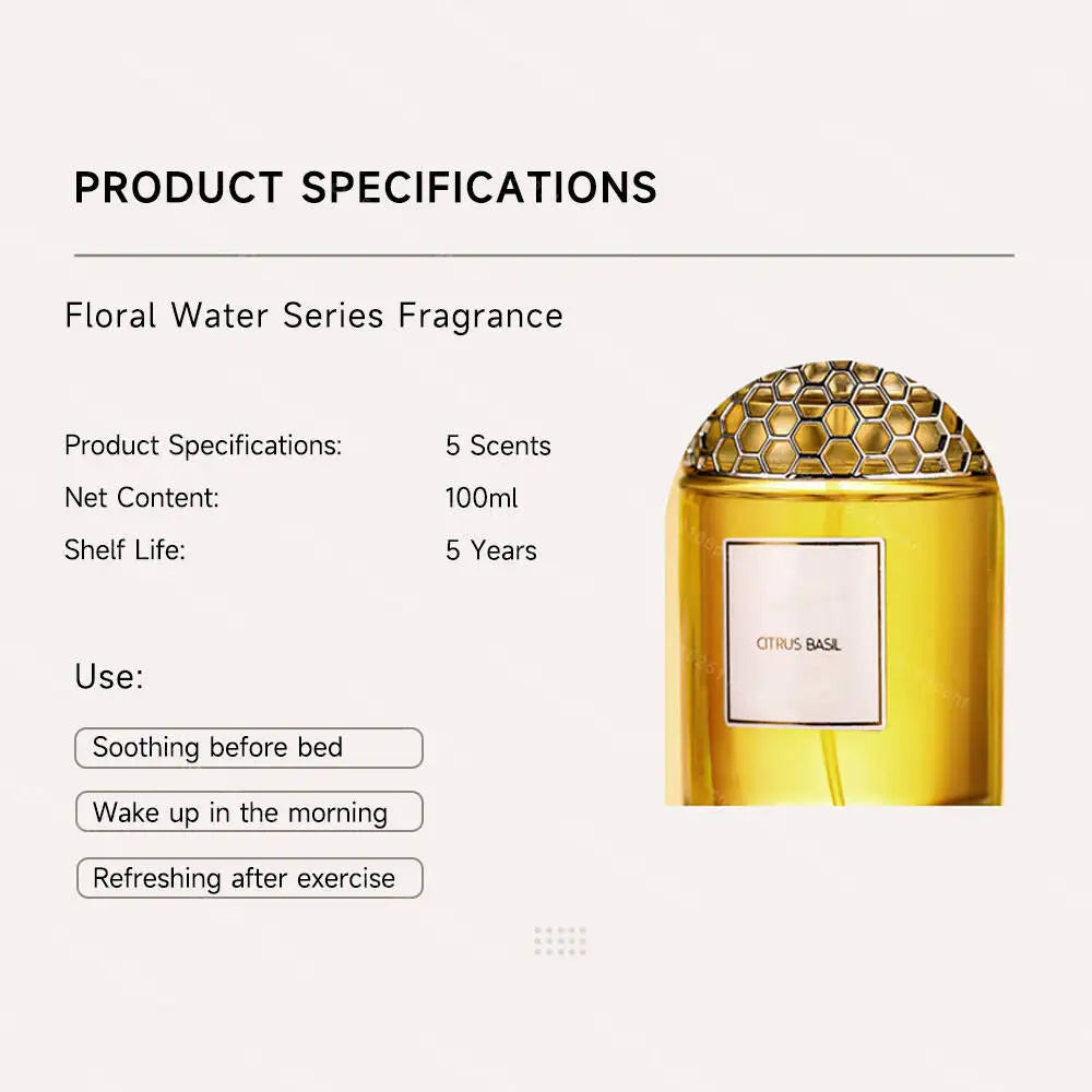 Luxury Brand Perfume Lasting Floral Scent Spray Perfumes De Mujer Pheromone Fresh Natural Parfum Femme for Date 100Ml